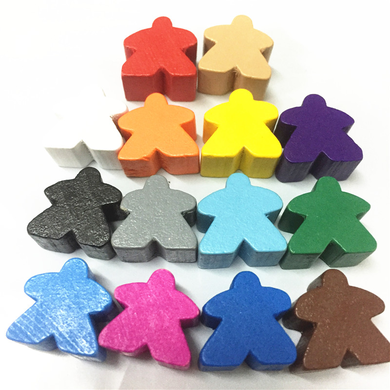14 Miếng Gỗ Hình Người Meeples - đánh giá và giá Board Game Catan
